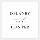 スクリプトエレガントの最小編集可結婚能 スクエアシール (正面)