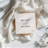 スクリプトエレガントの最小編集可結婚能 スタンダードカクテルナプキン