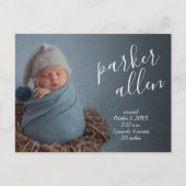 スクリプトエレガントの誕生発表 ポストカード (正面)