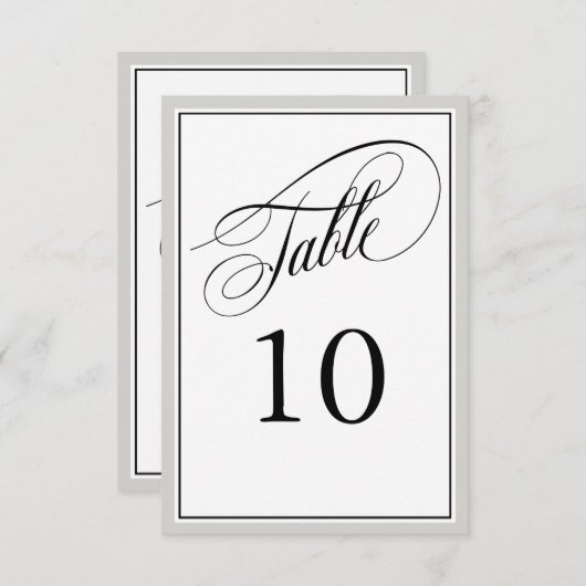 スクリプトエレガントは任意の色で盛り上げ縁どる (正面/裏面)