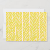 スクリプトエレガントイエローフォトの卒業 案内状 (裏面)