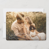 スクリプトエレガントイースター恵みの写真 シーズンカード (正面)