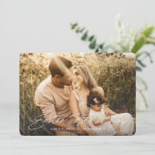 スクリプトエレガントイースター恵みの写真 シーズンカード (スタンド正面)