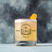 スクリプトエレガントカスタムウェディングウイスキーグラス ウイスキーグラス