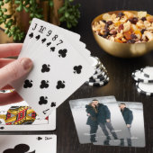 スクリプトエレガントカップル名の日付タイポグラフィ写真 トランプ (インサイチュ)