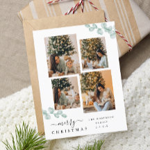 スクリプトエレガントシック植物性クリスマスコラージュ