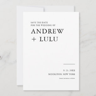 スクリプトエレガントセーブ・ザ・デート案内カード セーブザデート