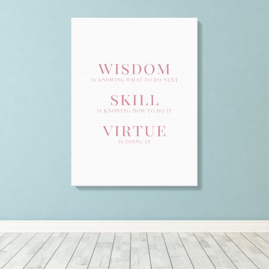 スクリプトエレガントタイポグラフィやる気を起こさせる引用文カンバ キャンバスプリント (インサイチュ (ウッドフロア))