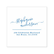 スクリプトエレガントタイポグラフィカスタム差出人住所