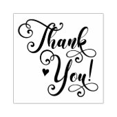 スクリプトエレガントタイポグラフィハート ラバースタンプ (インプリント)