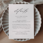 スクリプトエレガントタイポグラフィ結婚の詳細 エンクロージャーカード