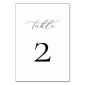 スクリプトエレガントテーブル番号 テーブルナンバー (裏面)