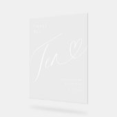 スクリプトエレガントハートのテー結婚ブル番号10 アクリルサイン (傾斜)