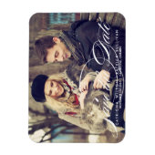 スクリプトエレガントフォトセーブザデートマグネット マグネット (縦)