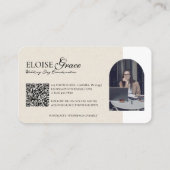 スクリプトエレガントフォトプロフェッショナルコーディネーター 名刺 (裏面)