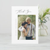 スクリプトエレガントフラットサンキューカード サンキューカード (スタンド正面)