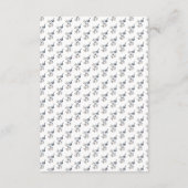 スクリプトエレガントフローラカスケード結婚の詳細 エンクロージャーカード (裏面)