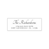 スクリプトエレガントブライダルシャワー差出人住所 セルフインキングスタンプ (デザイン)