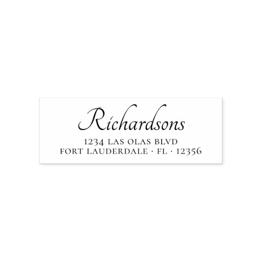 スクリプトエレガントブライダルシャワー差出人住所Self-i セルフインキングスタンプ (デザイン)