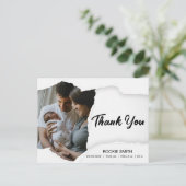 スクリプトエレガントベビー誕生のお知らせ シーズンポストカード (スタンド正面)