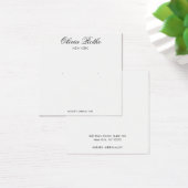 スクリプトエレガントホワイトスタッドイヤリング表示カード (デスク)