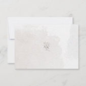 スクリプトエレガントボタニカルフローラエンクロージャ 出欠カード (裏面)