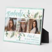 スクリプトエレガントユーカリプタス緑のグラデーション3写真 フォトプラーク (側面)