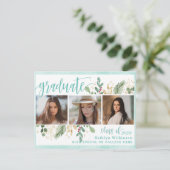 スクリプトエレガントユーカリ緑3 Photo Grad 案内ポストカード (スタンド正面)