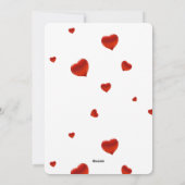 スクリプトエレガントラブハートバレンタインデーの写真 シーズンカード (裏面)