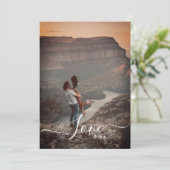 スクリプトエレガントラブフォトホリデーカード シーズンカード (スタンド正面)