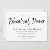 スクリプトエレガントリハーサルディナー招待状 招待状 (正面)