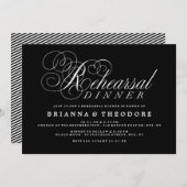 スクリプトエレガントリハーサルディナー 招待状 (正面/裏面)