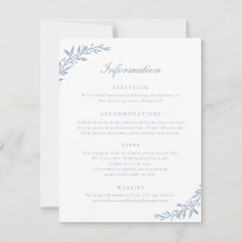 スクリプトエレガントヴィンテージオリーブリーフ結婚の詳細 招待状