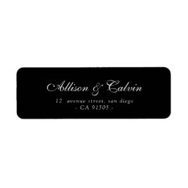 スクリプトエレガント住所 シール