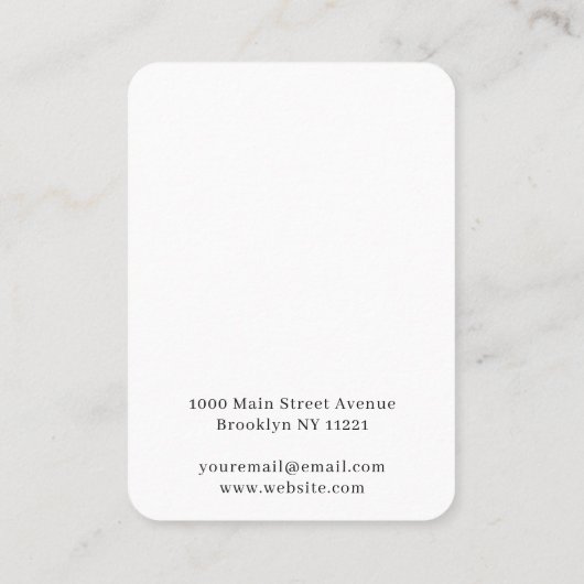 スクリプトエレガント作成ラブハートイヤリング表示 名刺 (裏面)