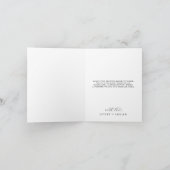 スクリプトエレガント写真テンプレート折り曲げサンキューカード サンキューカード (内部)