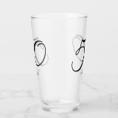 スクリプトエレガント名の日付50誕生日 タンブラーグラス (右)