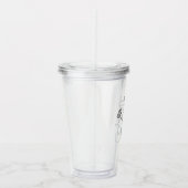 スクリプトエレガント名カーネーション1月誕生花 アクリルタンブラー (右)