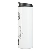 スクリプトエレガント名4月誕生花デイジー タンブラー (回転右)