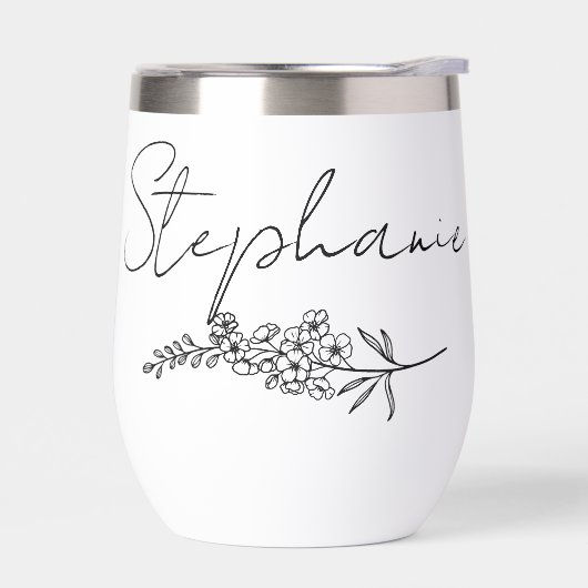 スクリプトエレガント名Larkspur 7月誕生花 (左面)