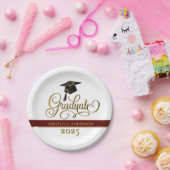 スクリプトエレガント大学院紙プレート ペーパープレート (パーティー)