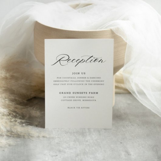 スクリプトエレガント披露宴招待状 招待状