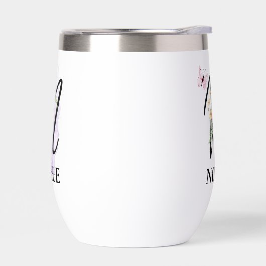 スクリプトエレガント文字Nモノグラム名パーソナライズされた付 (左面)