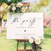 スクリプトエレガント白黒の結婚ようこそ ポスター