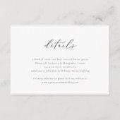 スクリプトエレガント詳細エンクロージャカード エンクロージャーカード (正面)