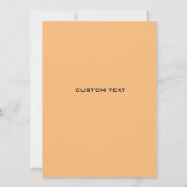 スクリプトエレガント金ゴールドグリッターアク結婚セント 招待状 (裏面)