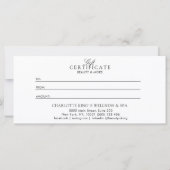 スクリプトエレガント |ギフト券 (裏面)