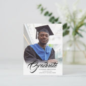 スクリプトエレガント |グラッモダンド写真のお知らせ ポストカード (スタンド正面)