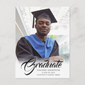 スクリプトエレガント |グラッモダンド写真のお知らせ ポストカード (正面)