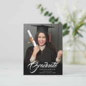 スクリプトエレガント |グラッモダンド写真のお知らせ ポストカード (スタンド正面)